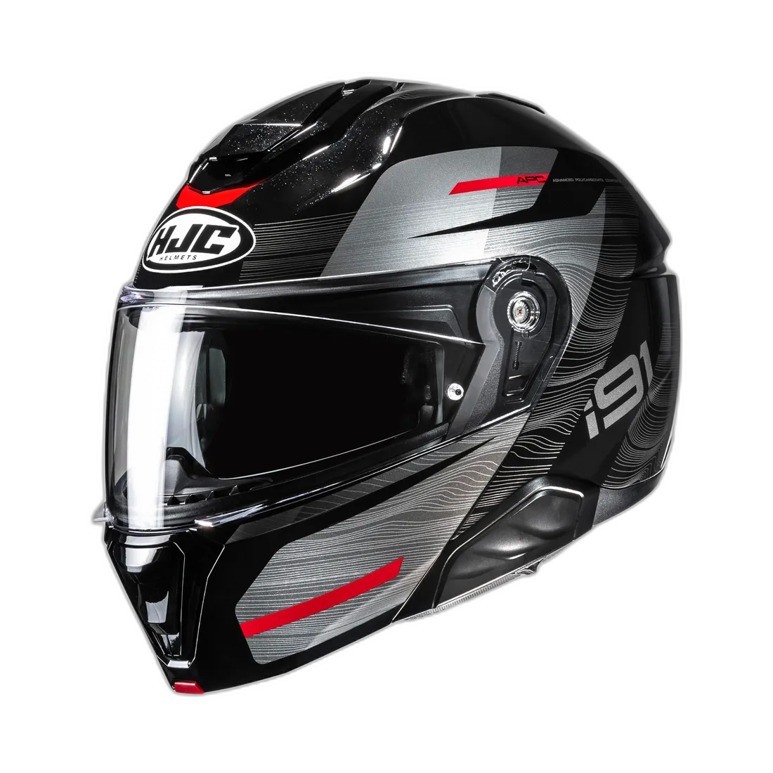 HJC i91 Dusk Zwart Rood