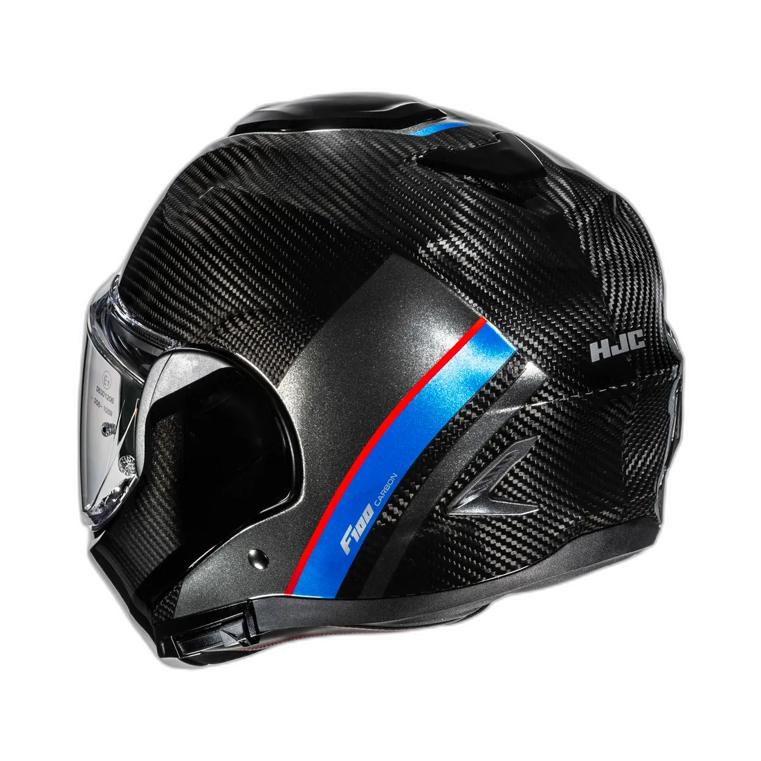HJC F100 Carbon Stan Zwart Blauw