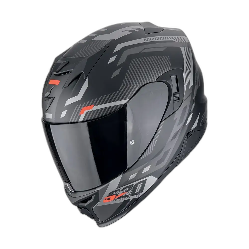 Scorpion Exo-520 Evo Air Ranka Matt Black-Silver-Red