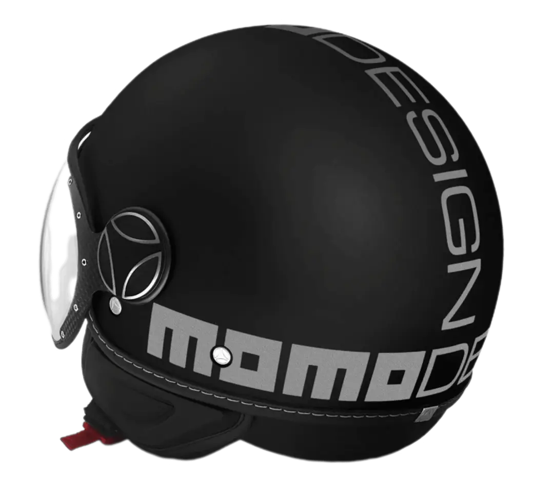 Momo Jet FGTR Classic Nero Opaco Silver