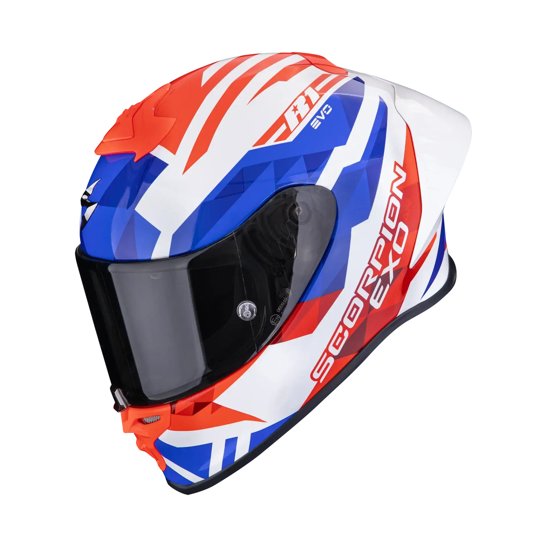 Scorpion EXO-R1 Evo II Air Valere motorhelm white red blue