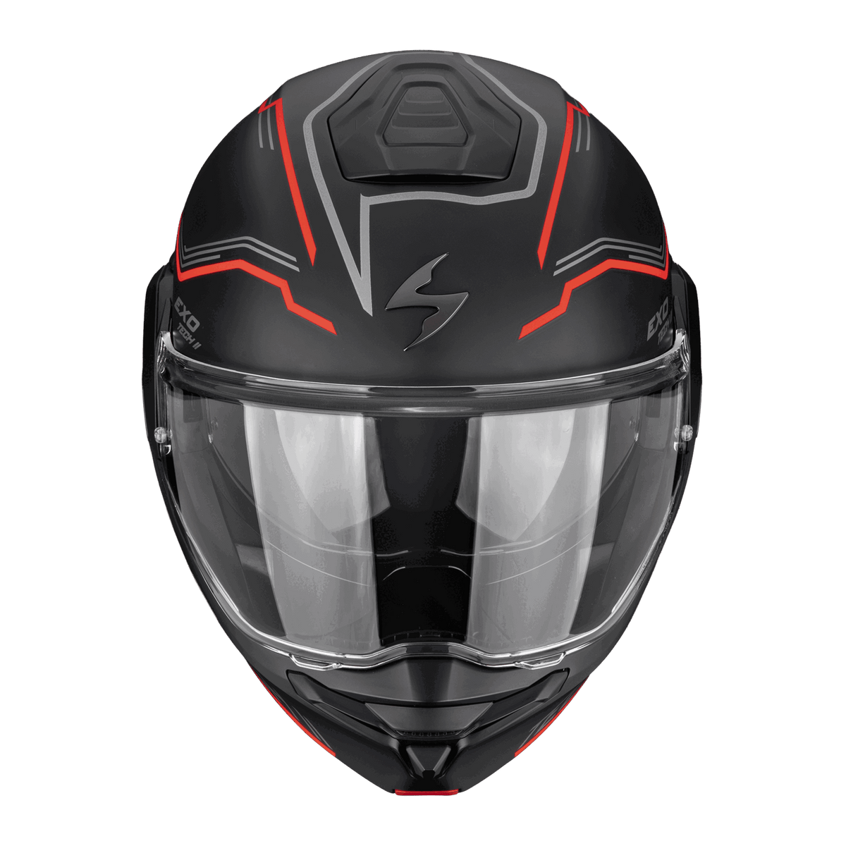 Scorpion EXO-TECH II Dash Matt Black Silver Red