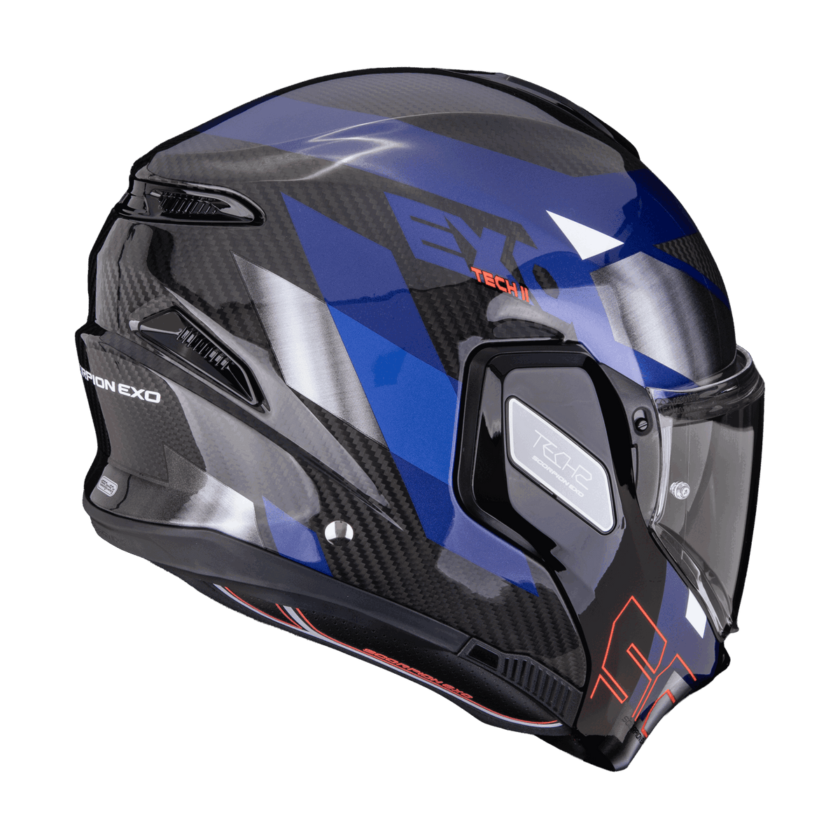 Scorpion EXO-TECH II Carbon DRIFT Black Silver Blue