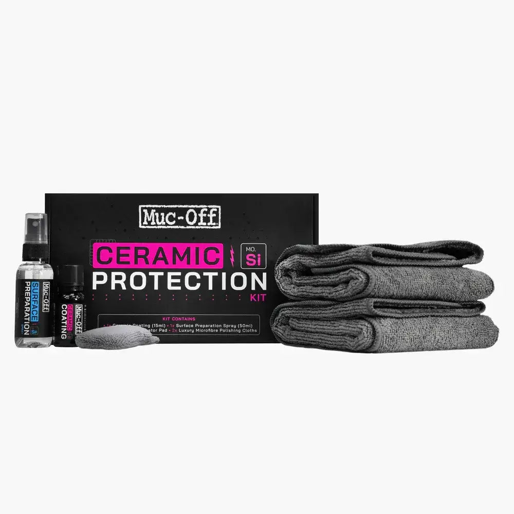 Muc-Off Ceramic Beschermingskit met duurzame keramische coating voor motor en auto