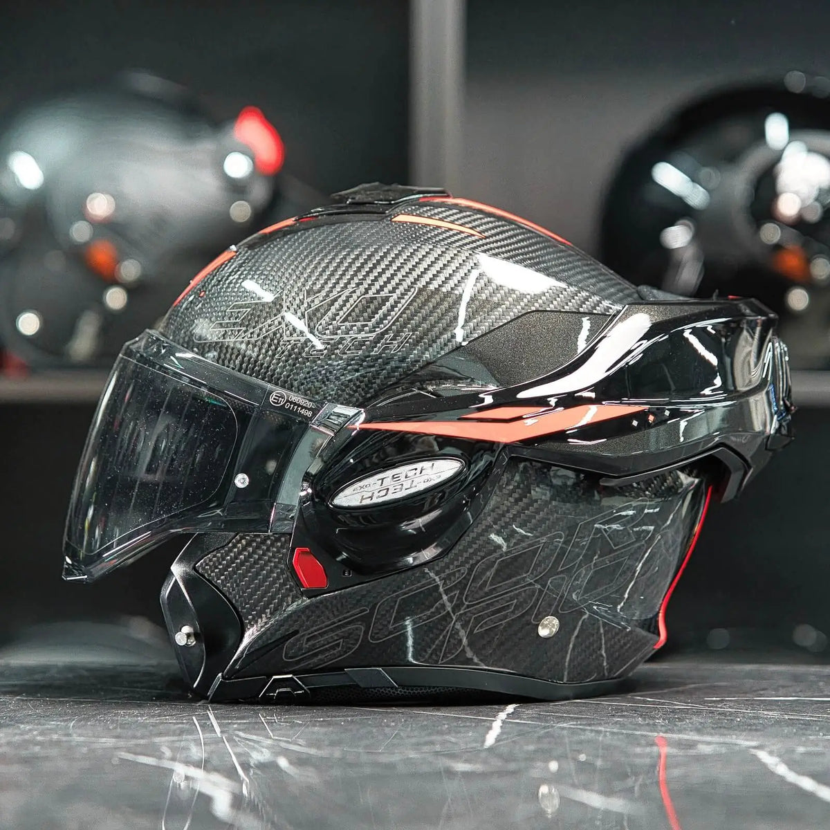 Scorpion Exo-Tech Evo Carbon Rover Black-Red