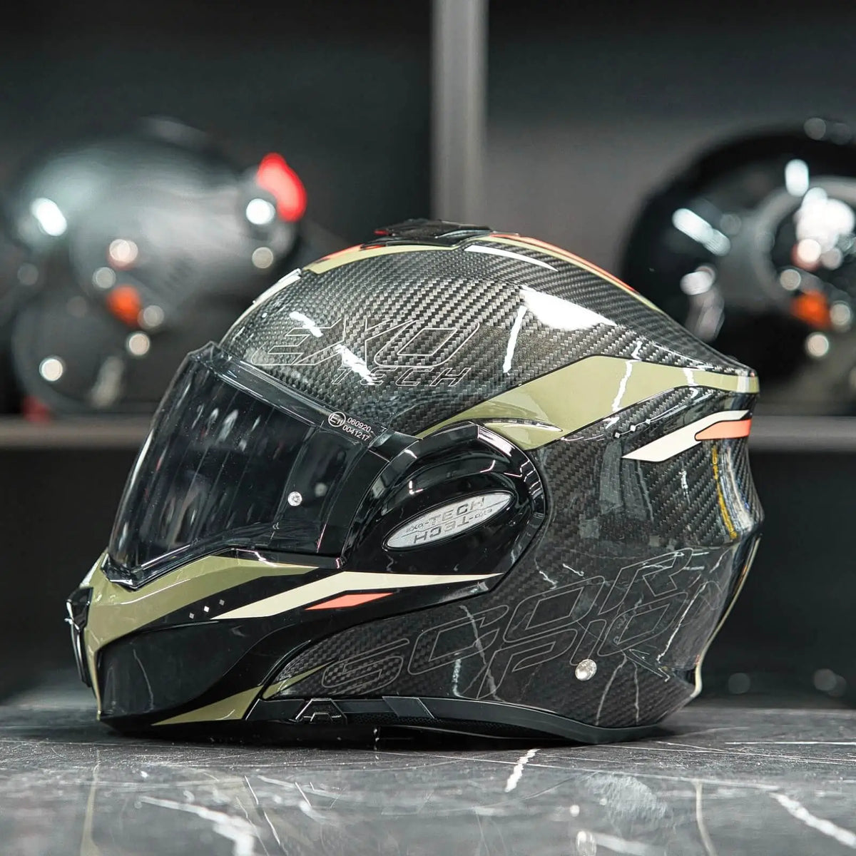 Scorpion Exo-Tech Evo Carbon Rover Black-Green