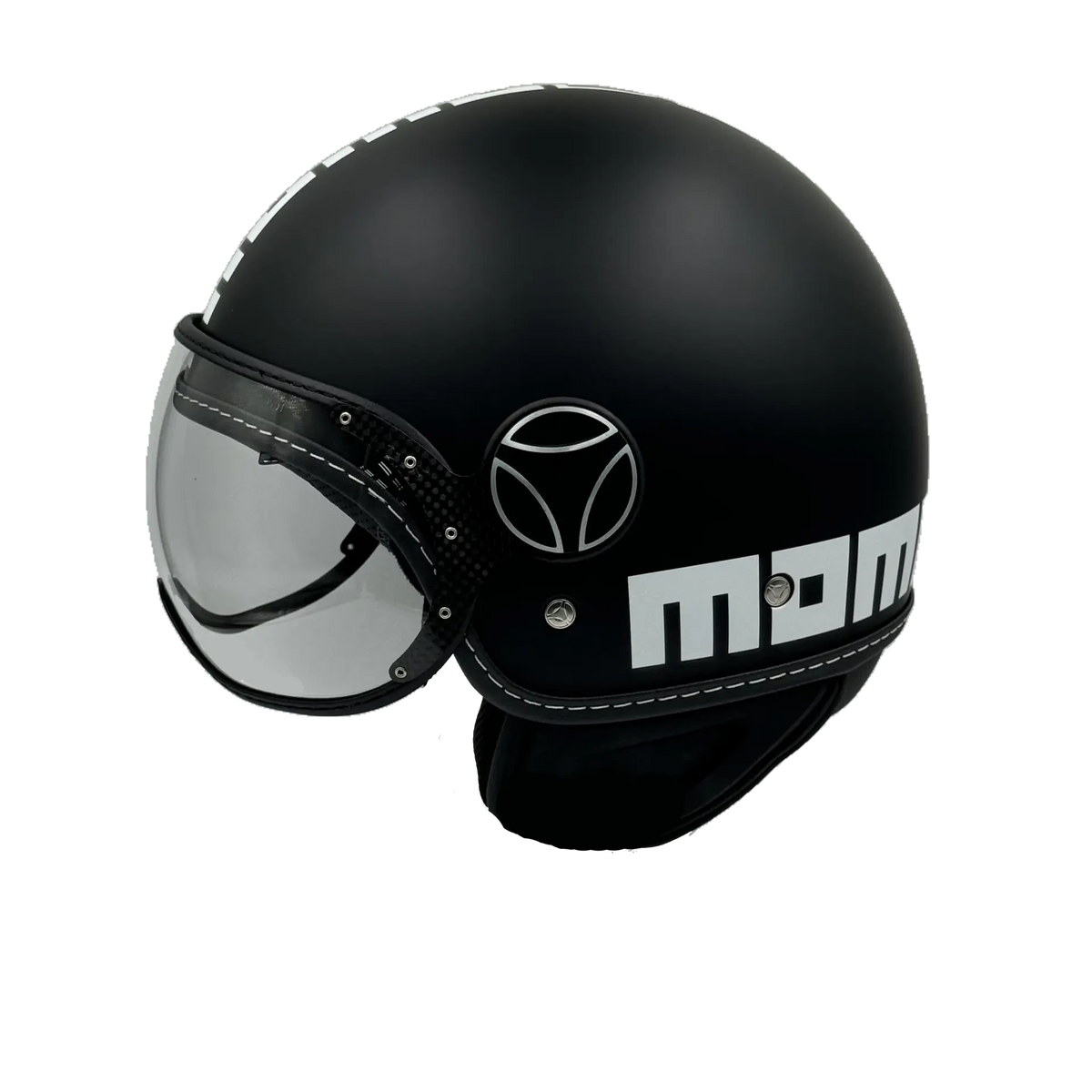 Momo Jet FGTR Classic Nero Opaco Silver