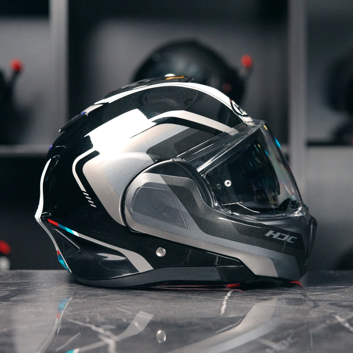 HJC F100 Reff Zwart Grijs