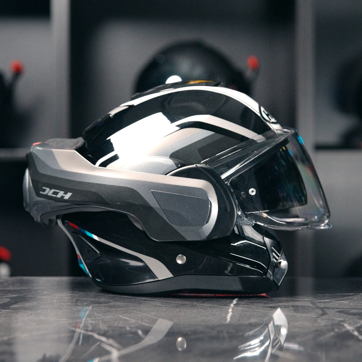 HJC F100 Reff Zwart Grijs