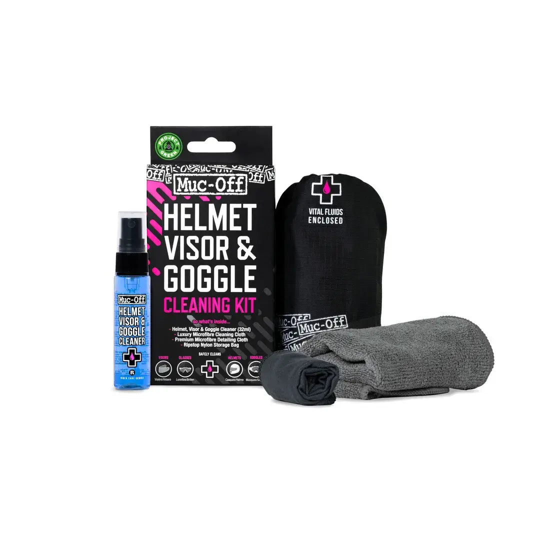Muc-Off Vizier en motorbril onderhoudskit