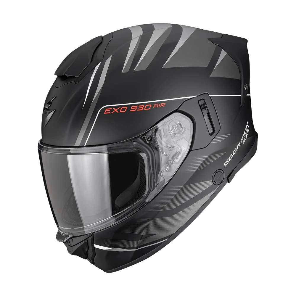 Scorpion EXO-530 TIGrey Matt Black Silver