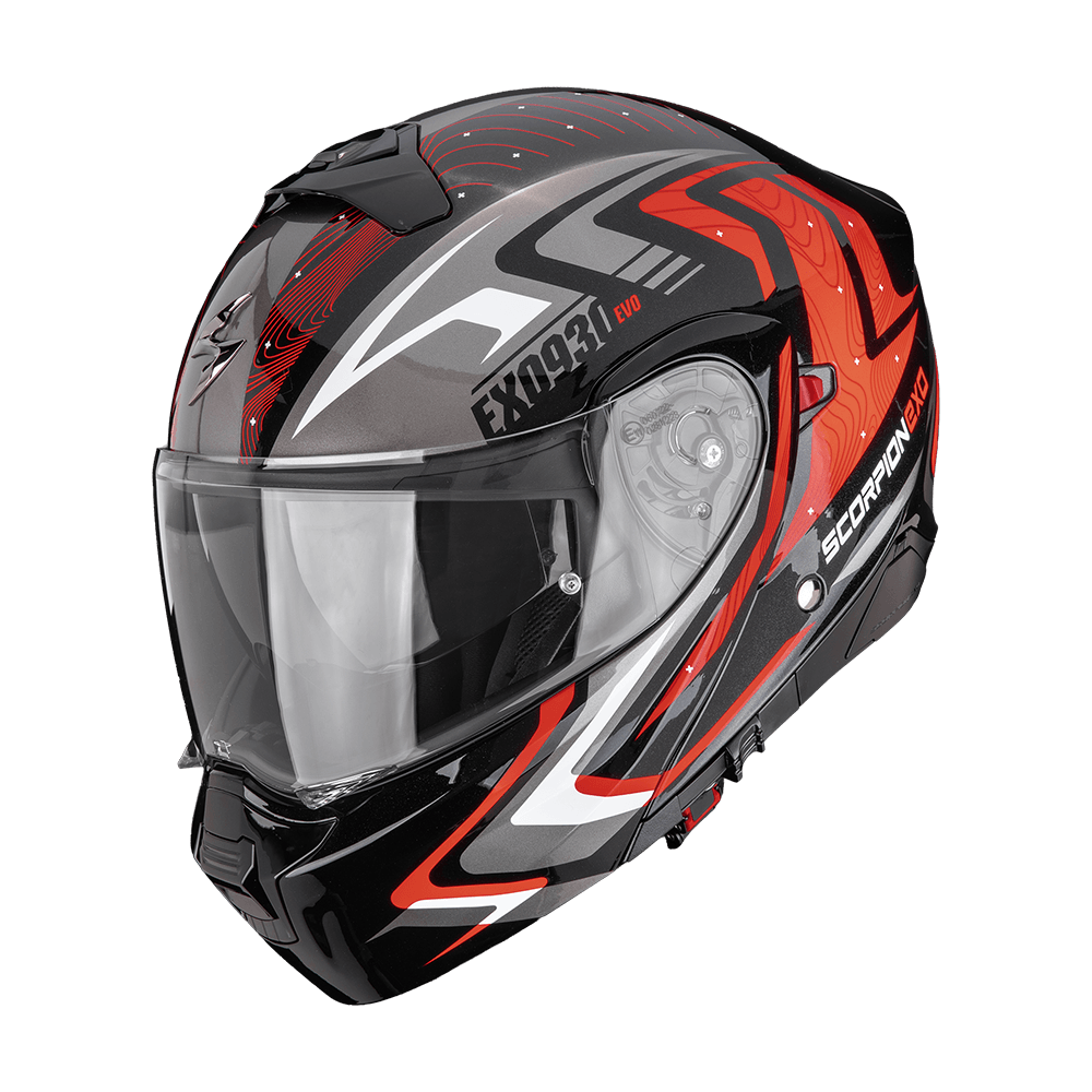Scorpion Exo-930 Evo Alpha Black Silver Red