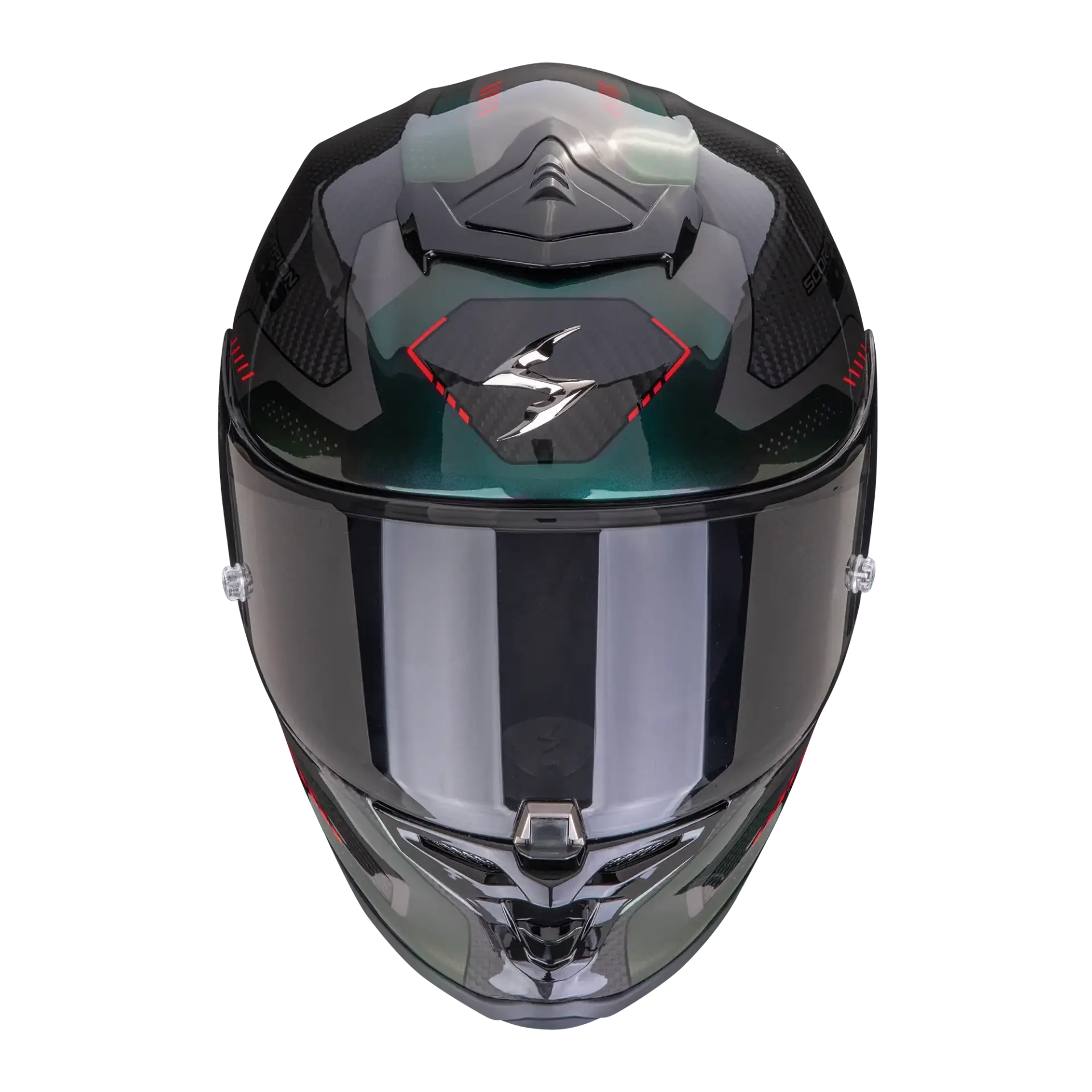 Scorpion EXO R1 EVO Carbon Air Propel Black Green motorhelm met vizier