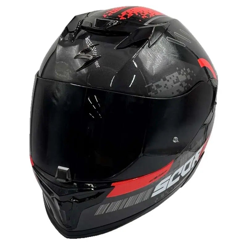 Scorpion Exo-520 Evo Air Titan Metal Black-Red