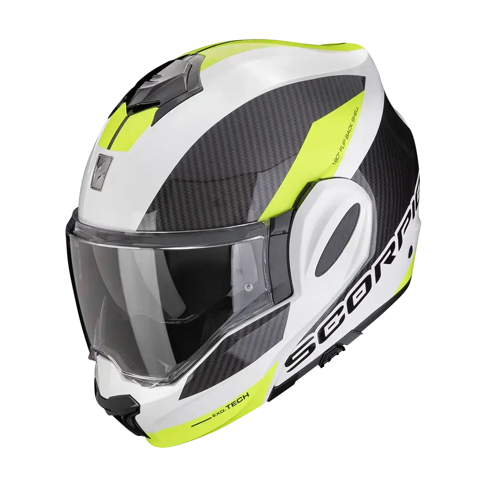 Scorpion Exo-Tech Evo Team White-Neon-Yellow