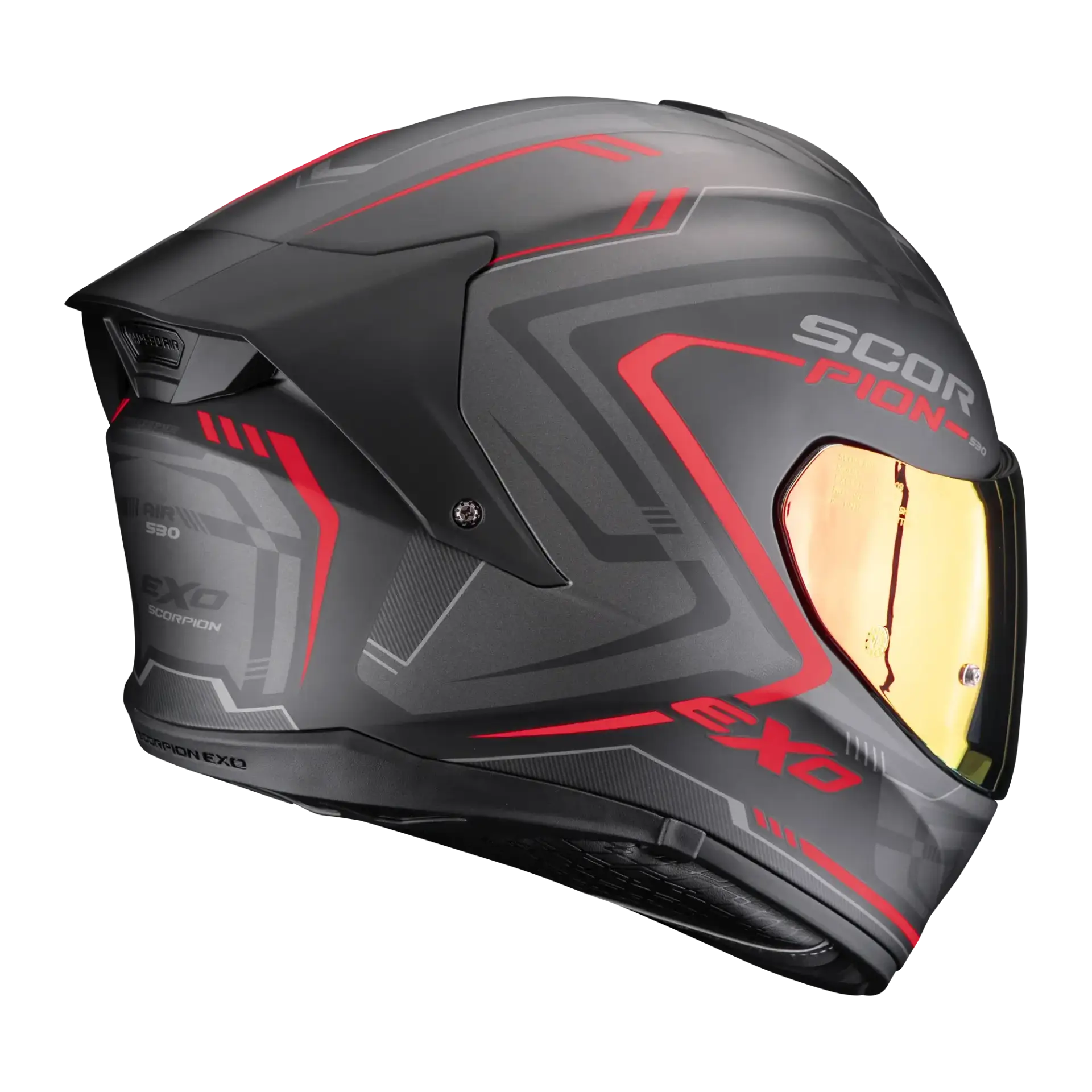 Scorpion EXO-530 Slope Matt Black Red