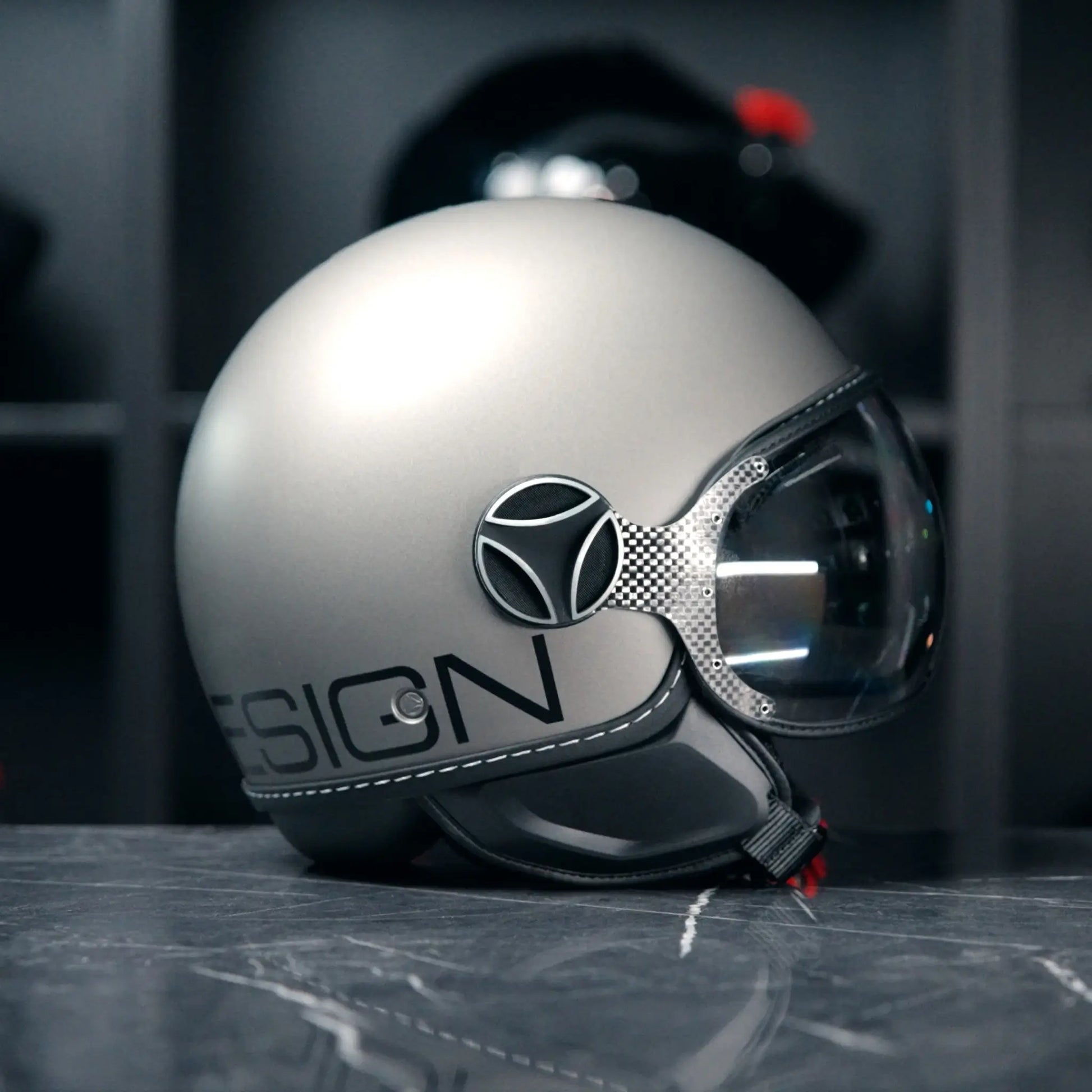 Momo FGTR EVO Mono Matt Titanium Frost Zwart