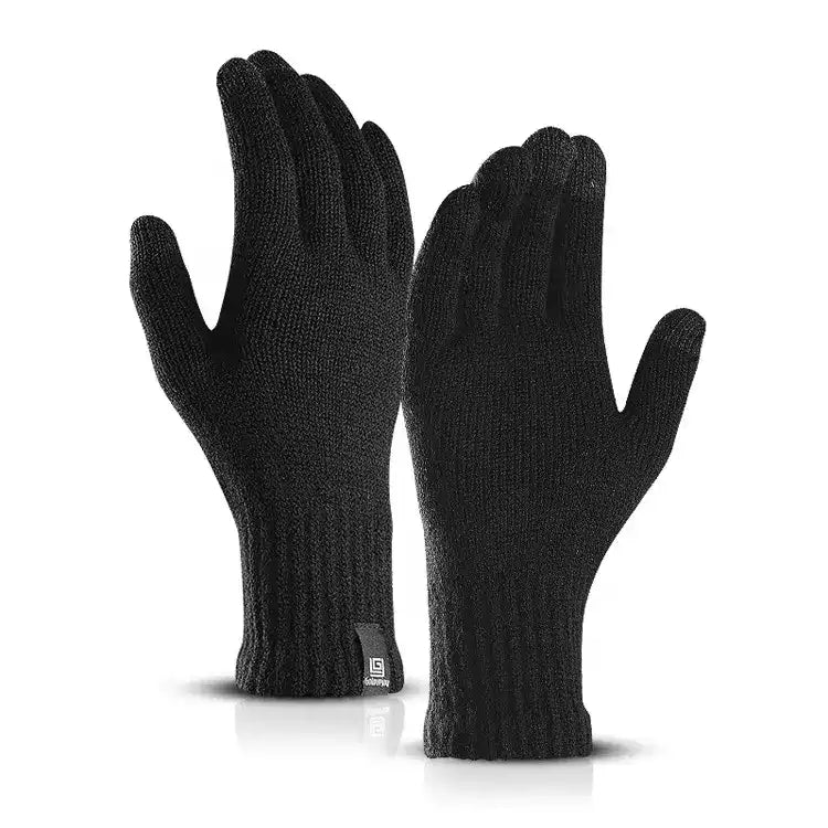 Gebreide Handschoenen Zwart Basic