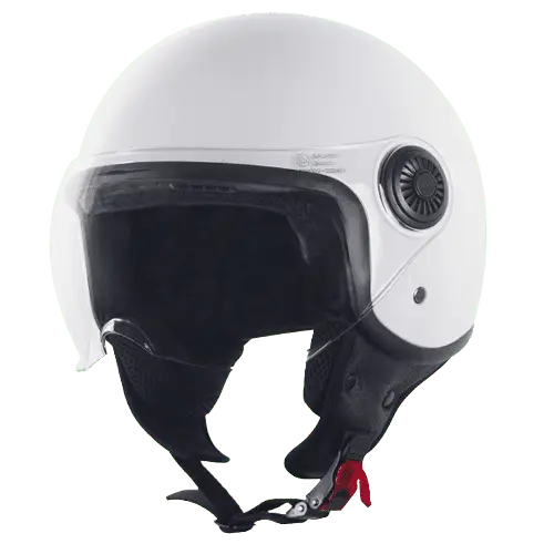 Helm Vito Jet Loreto Glans Wit