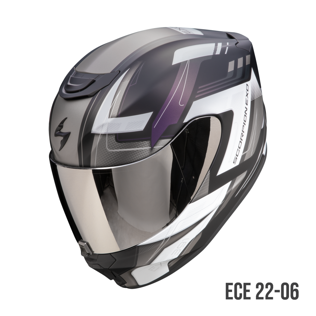 Scorpion EXO-391 Captor Matt Black-Chameleon motorhelm met futuristisch ontwerp en chameleon afwerking