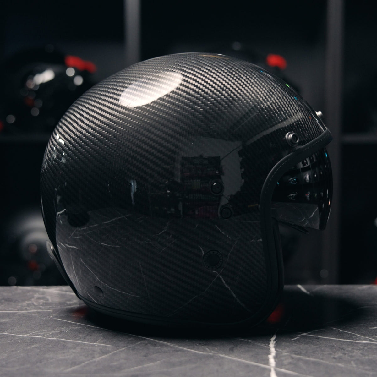 Scorpion Belfast Evo Carbon Solid Glossy Black
